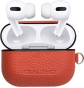 Qialino Leren Case voor de Apple Airpods Pro Bruin