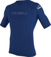 O'Neill O'Neill Basic Skins S/S Rashguard Surfshirt - Maat S  - Mannen - donkerblauw - wit