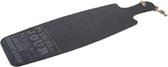 Cosy en Trendy Dienblad - Zwart  - 45x14xh0.8cm - Leisteen - (set van 2) en Yourkitchen E-kookboek