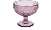 Cosy en Trendy Victoria - Coupe - Roze - 30cl - D11,5xh11cm - Glas - (set van 6) en Yourkitchen E-kookboek