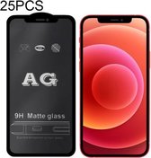 25 PCS AG Matte Frosted Full Cover Gehard Glasfolie Voor iPhone 12 mini