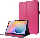 Voor Samsung Galaxy Tab S7 / SM-870 Crazy Horse Texture Horizontale Flip Leather Case met 2-vouwbare houder & kaartsleuf (Rose Red)