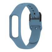 Smart Watch Pure Color siliconen polsband horlogeband voor Galaxy Fit-e (babyblauw)