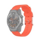 Voor Ticwatch Pro 2020 / Ticwatch GTX 22 mm polsband met stiptextuur (oranje)