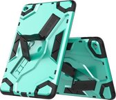 Voor iPad mini 4 Escort Series TPU + PC schokbestendige beschermhoes met houder (mintgroen)