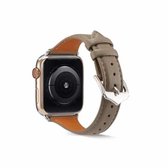 Echt lederen horlogeband voor Apple Watch Series 6 & SE & 5 & 4 40 mm / 3 & 2 & 1 38 mm (grijs)