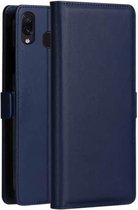 DZGOGO MILO-serie PC + PU horizontale lederen flip-hoes voor Galaxy M20, met houder en kaartsleuf en portemonnee (blauw)
