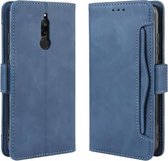 Voor Geschikt voor Xiaomi Redmi 8 Wallet Style Skin Feel Kalfspatroon lederen tas met aparte kaartsleuf (blauw)