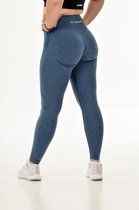 Flex sportlegging dames - squat proof, contour & high waist - dark blue / donkerblauw