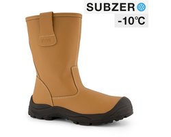 Dapro Elements 4 S3 C SubZero® Bont gevoerde Winter Veiligheidslaarzen - Maat 41 - Licht bruin - Stalen neus antiperforatie stalen tussenzool veiligheidslaarzen dames & heren – werklaarzen dames – werklaarzen heren