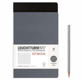 Leuchtturm1917 Double A5 Medium Jottbook Squared/Geruit Antracite / Black (set van 2)
