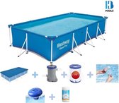 Bestway zwembad - 400x211x81 cm- Opzetzwembad TOTAALPAKKET
