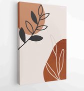 Abstract art nature background vector. Modern shape line art wallpaper 3 - Moderne schilderijen – Vertical – 1932117146 - 40-30 Vertical