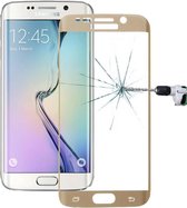 LOPURS 0.2mm 9H oppervlaktehardheid 3D gebogen oppervlak Volledig scherm Cover Explosieveilige geharde glasfilm voor Galaxy S6 edge (goud)