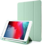 Voor iPad Mini 4 Airbag Horizontaal Flip Leren Case met Drievoudige Houder (Mintgroen)