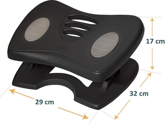 Voetensteun ROLLER FEET zwart - UNILUX Voetensteun ROLLER FEET zwart - UNILUX