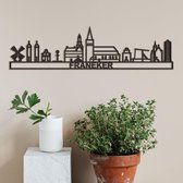 Skyline Franeker zwart mdf (hout) - 60cm - City Shapes wanddecoratie