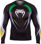Venum Brazilian HERO Compression T Shirt L/S Rash Guard maat XXL