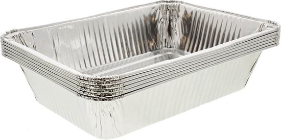 barbecue etiquette verliezen BBQ Grillschaal aluminium 6 stuks | bol.com