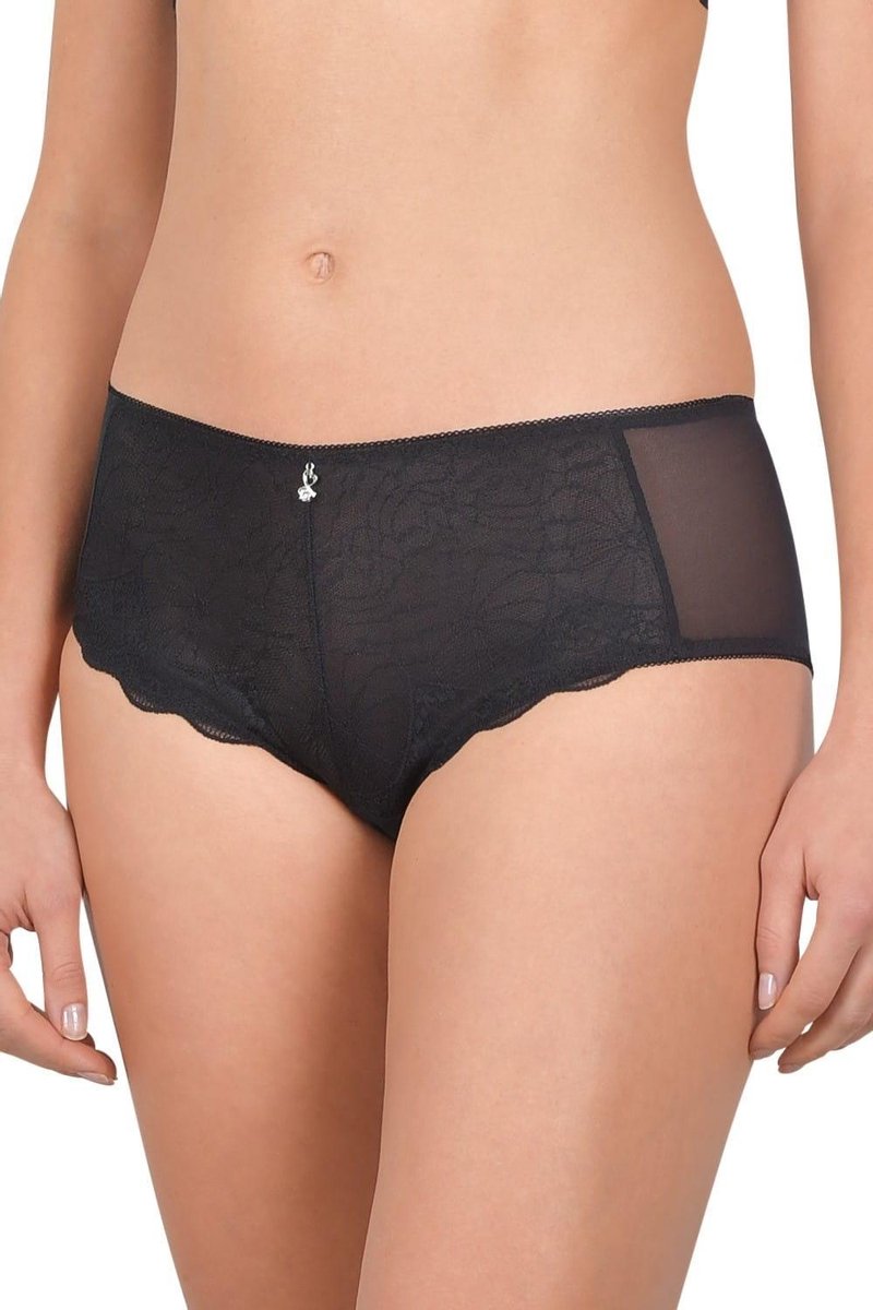 Naturana - 4112 - Damesslip met kant - Zwart - 42