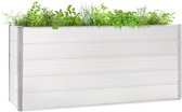 Blumfeldt Nova Grow plate-bande 195 x 91 x 50 cm - jardinière pour légumes et fruits du potager, herbes et fleurs - HKC aspect bois blanc