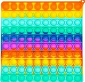 Fidget Toy Pop-It - XXXXL pop it 40x40cm cm Regenboogvierkant -