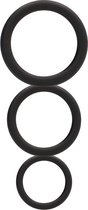 Round Cock Ring Set - Black - Cock Rings - Shots Toys New