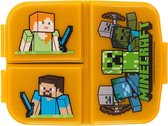 Minecraft Broodtrommel 3 vakjes - 18x13 cm - Brooddoos - Lunchbox