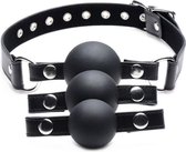 Interchangeable Silicone Ball Gag Set - Black - Gags -