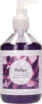 Relax - Lavender Scented Massage Oil - 500 ml - Massage Oils -