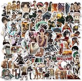 Mix van 100st Grote set Unieke Attack on Titan Anime Cartoon Stickers