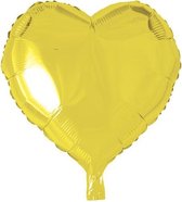 Wefiesta Folieballon Hartvorm 45 Cm Geel