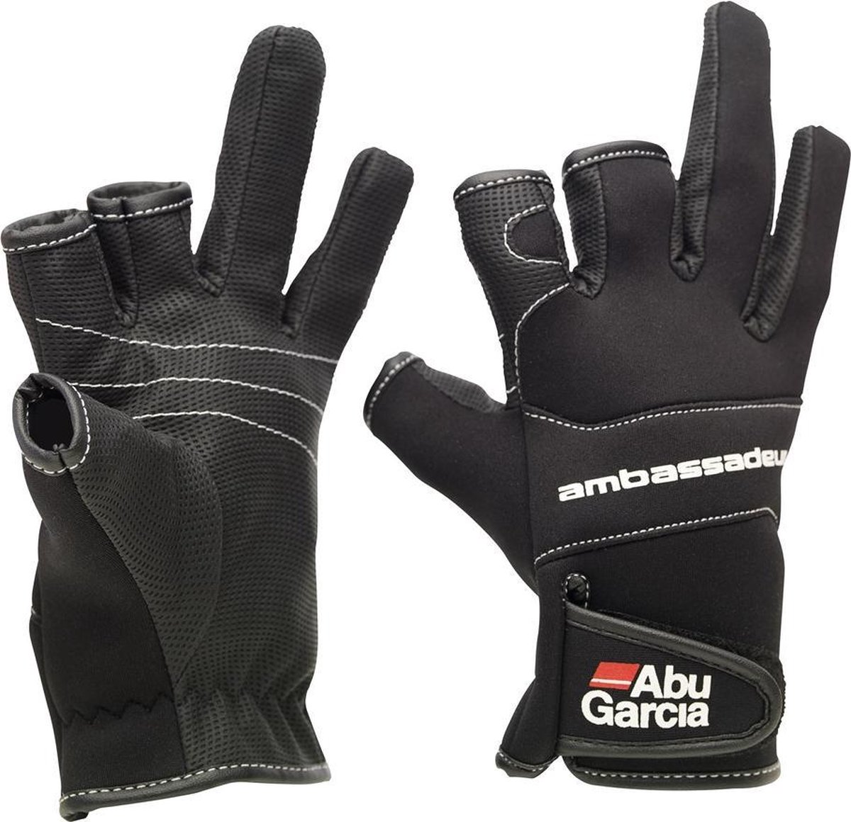 Abu Garcia Neopreen Handschoenen - Maat M - Zwart