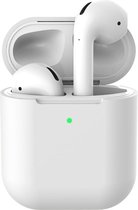 Beschermhoes voor Apple Airpods - Wit - Siliconen case geschikt voor Apple Airpods 1 & 2