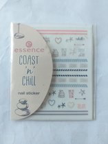 Essence coast 'n' chill nail sticker 01 the coast & my nails