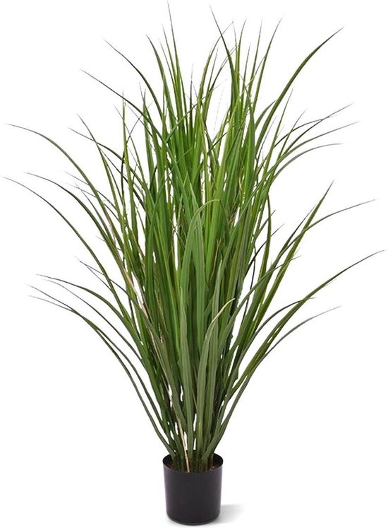 Kunst Rietgras plant deluxe 100cm - groen - UV bestendig
