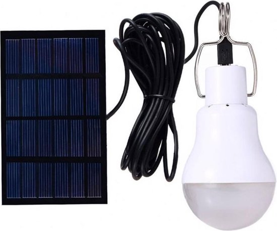 Viatel solar camping Lampe | Solar LED lamp bulb reis set | travel set met  micro USB... | bol.com