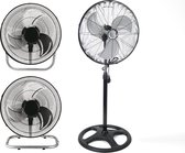 Staande ventilator | Ventilator 3-In-1 Zwart statiefventilator