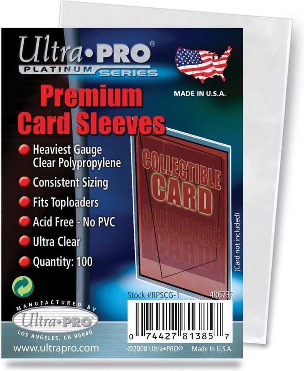 Speelgoed | Boardgames - Sleeves Platinum Clear C100 - Ultrapro