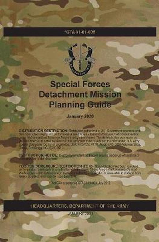 GTA 31-01-003 Special Forces Detachment Mission Planning Gui ... - cover