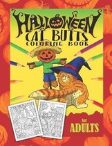 Halloween Cat Butts Coloring Book For Adults