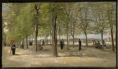 Kunst: Allee im Jardin du Luxembourg, 1886 van Vincent van Gogh. Schilderij op canvas, formaat is 30X45 CM