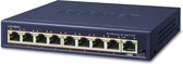 PLANET GSD-908HP netwerk-switch Unmanaged Gigabit Ethernet (10/100/1000) Power over Ethernet (PoE) Blauw