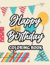 Happy Birthday Coloring Book