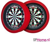 S4D Dartbord Verlichting STD DUO Color Zwart Rood