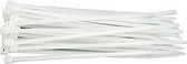Kabelbinders - Tie ribs - Tie wraps - Ty Raps - 100 x 2,5 mm - Wit - 500 Stuks