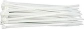 Kabelbinders - Tie ribs - Tie wraps - Ty Raps - 200 x 3,6 mm - wit - 500 Stuks
