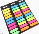 Stickynotes - Notitie Stickers - 5 Kleuren - 200 Vel - 2 Stuks