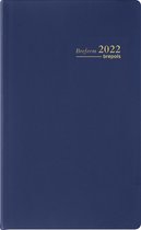 Brepols Agenda 2022 - Breform - Gelijnd - Seta PVC soepel omslag - 10 x 16,5 cm - Blauw