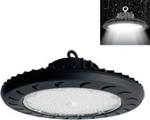 Industriële Hanglamp HighBay UFO 100W IP65 ZWART - Wit licht